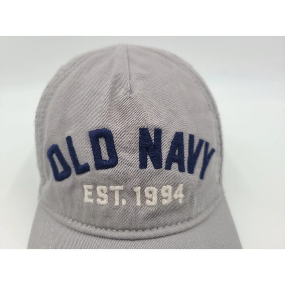 Youth Old Navy Est 1994 Stretch Hat‎ Cap Baseball Child Kid Boy Girl Gray Blue